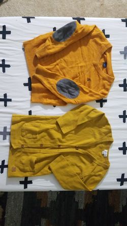 Tate and Tess Toddler cardigan and baby gap sweaters