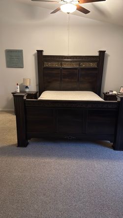 Queen Bed frame and free mattress