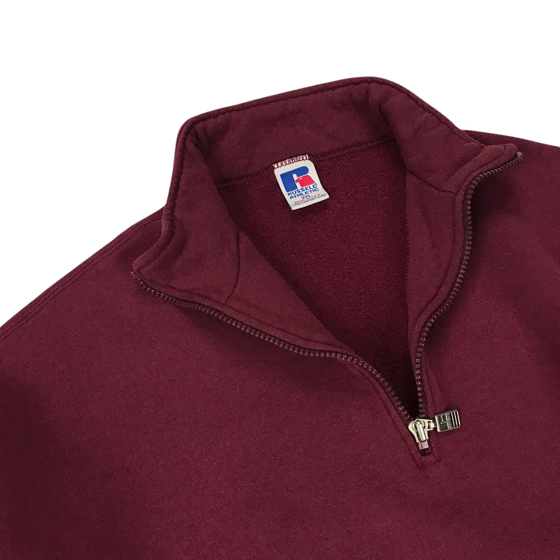 Vintage Russell Athletic 1/4 Zip Sweatshirt 2XL XXL Pullover 