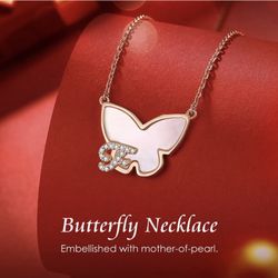 NEW Butterfly Necklace -  925 Stirling Silver