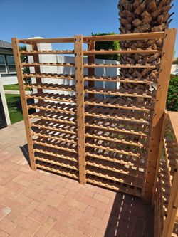 IKEA wood wine rack 256+ bottles