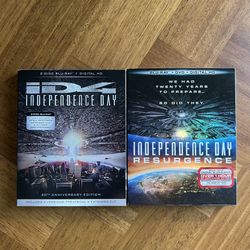 Independence Day ID4 & Independence Day Resurgence Action Sci-Fi Blu-ray DVD Movies