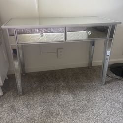 Mirrored console table
