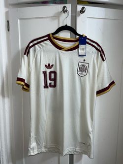 Spain Jerseys White & Red Jerseys (SLIM FIT) M
