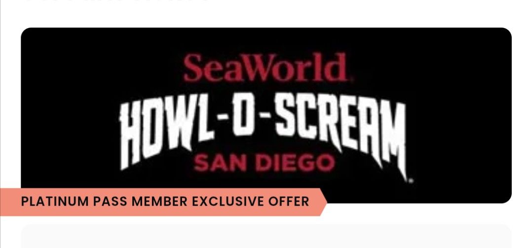 Howl O Scream SeaWorld Tickets