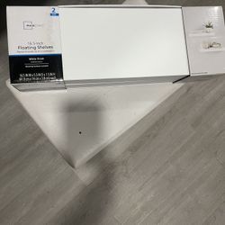 White Floating Shelves