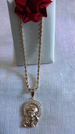 Gold plated torso chain with white zirconia stone