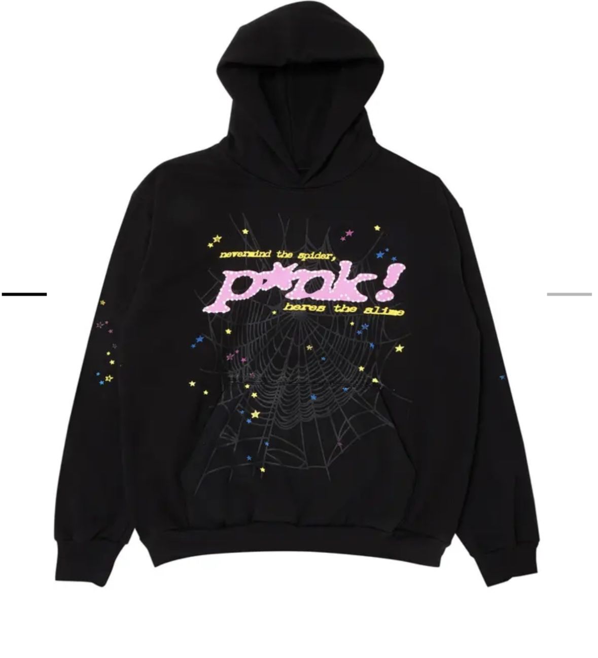 Pink Sp5der Hoodie (Black) New with tags Size-Large