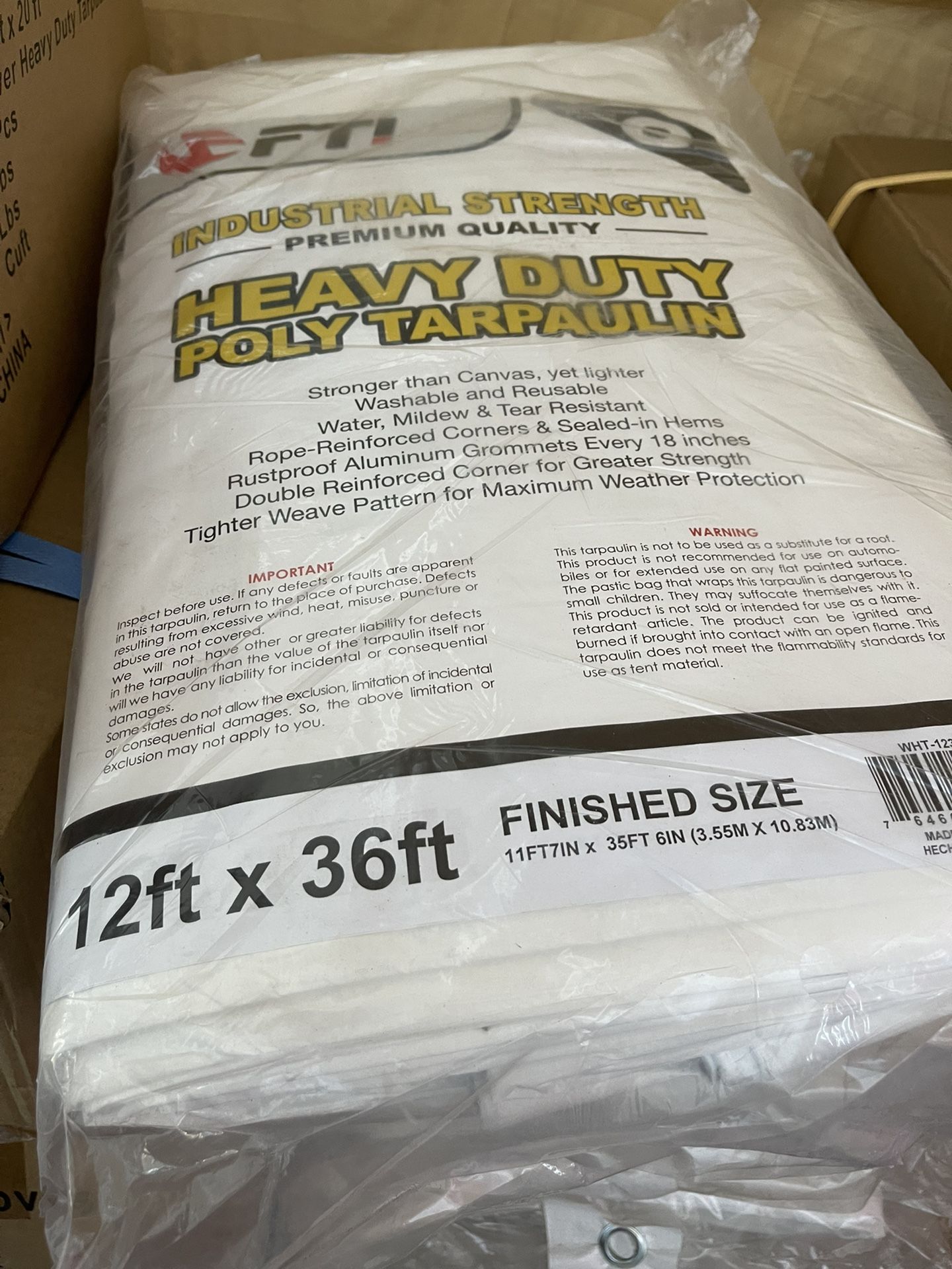 Heavy Duty Tarp 12x36