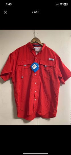 Red Columbia Pfg Shirt Men’s New Size M