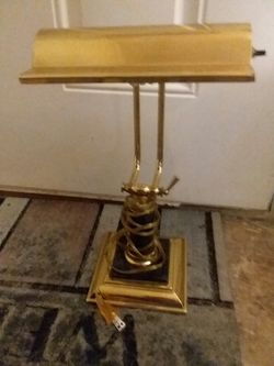 Brass working lamp