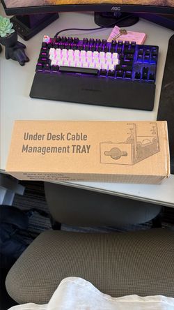 Under Desk Cable Management Tray
