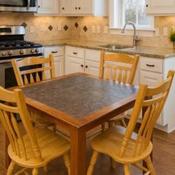 😍AFFORDABLE Wood Table and Chairs 🪑 🥘 Delivery Available 🚚