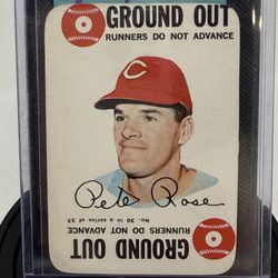 PETE ROSE 1968 TOPPS BASEBALL "Playball" game  card INSERT - CINCINNATI RED