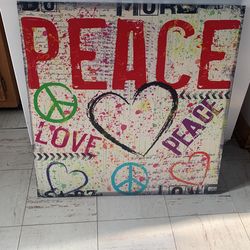 Wall Mounted Canvas Art Piece 