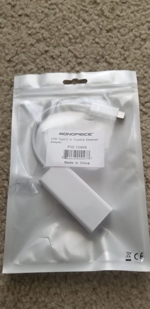 Usb-c to gigabit ethernet adapter