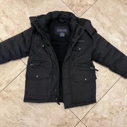 Black Polo Coat (kids 5/6)