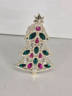 Bath & Body Works Pink Silver Jewel Christmas Tree Wallflowers Fragrance PlugIn