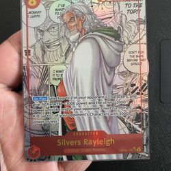 One Piece Manga Silvers Rayleigh Rare Mint OP08 Card TCG