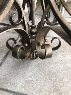 Church or large venue chandelier. Made of Metal and with lots of details. Excellent condition!