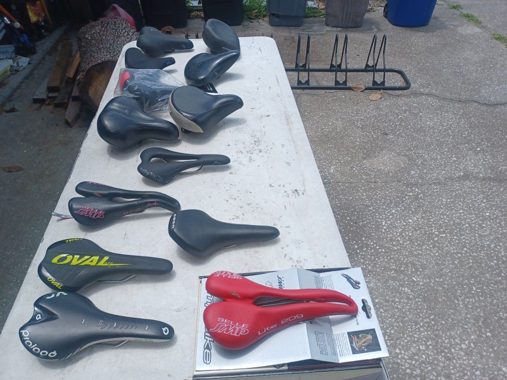 Many Bike Bicycle Saddles Seats $10 and up Selle SMP Serfas Subrosa Coda.
