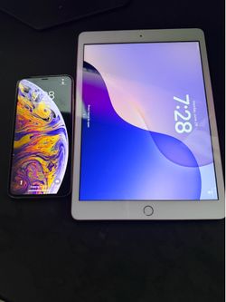 Apple iPad 8th Gen (32GB + Cellular) & iPhone XS Max (64GB Unlocked) Bundle
