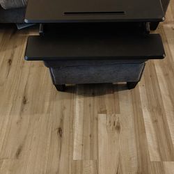 Sleek Dual-Tier Desk Riser, Black