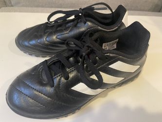 Adidas Kids Soccer Cleat Sneaker Sz 13K Black White