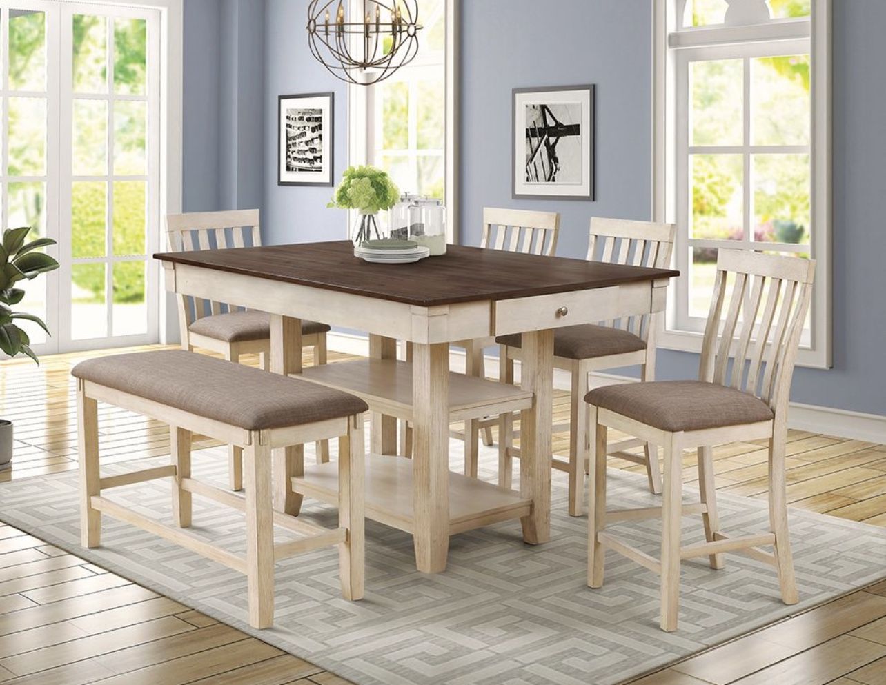 Hampton 6-PCs Counter Table Set