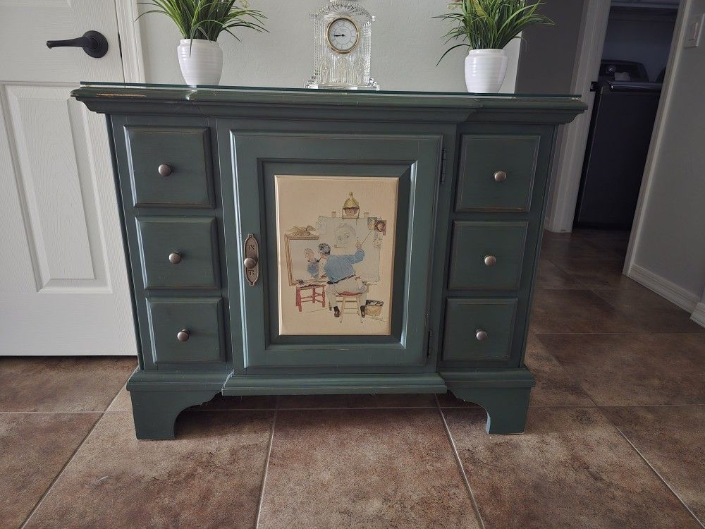 Authentic Norman Rockwell Cabinet
