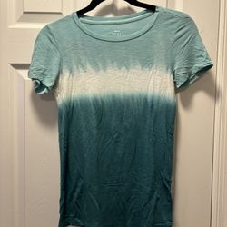 Aerie Green and White Shirt