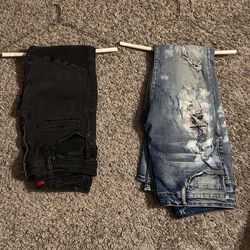 Men’s Ripped Jeans Bundle – 34x32 + 36