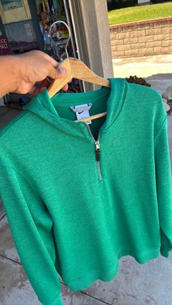 Nike Quarter-Zip Golf Hoodie Sweatshirt Green