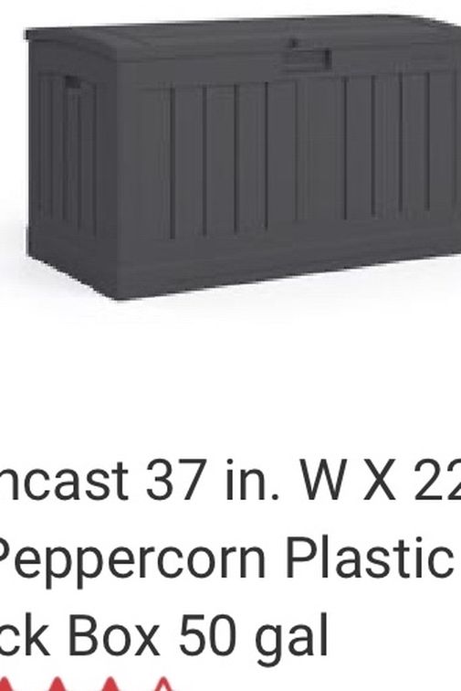 Two Sun Cast Deck Box Like New