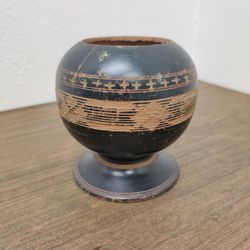Antique/Primitive Navajo Style Wooden Vase
