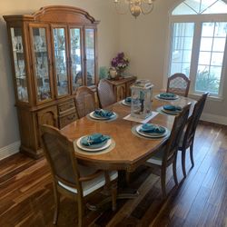 Stanley Dining Room Set- Solid Wood (9 Piece)