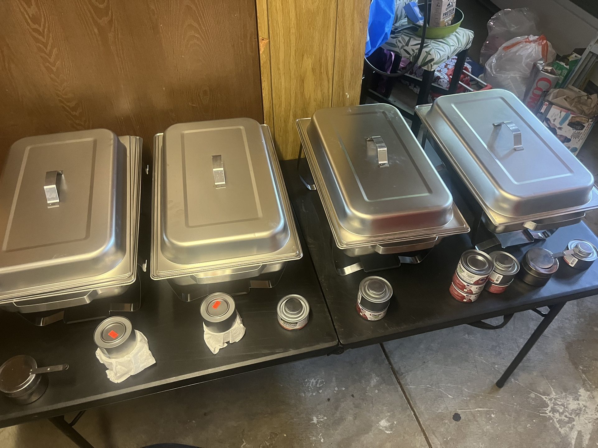 4 Buffet Chafing Trays for Sale – Complete Set
