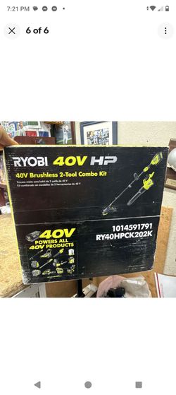 Ryobi 40 v brushless 2 tool combo kit