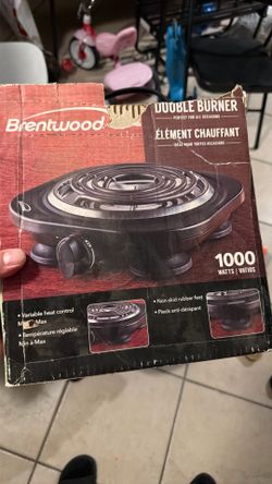 Brentwood double burner 1000 wattts