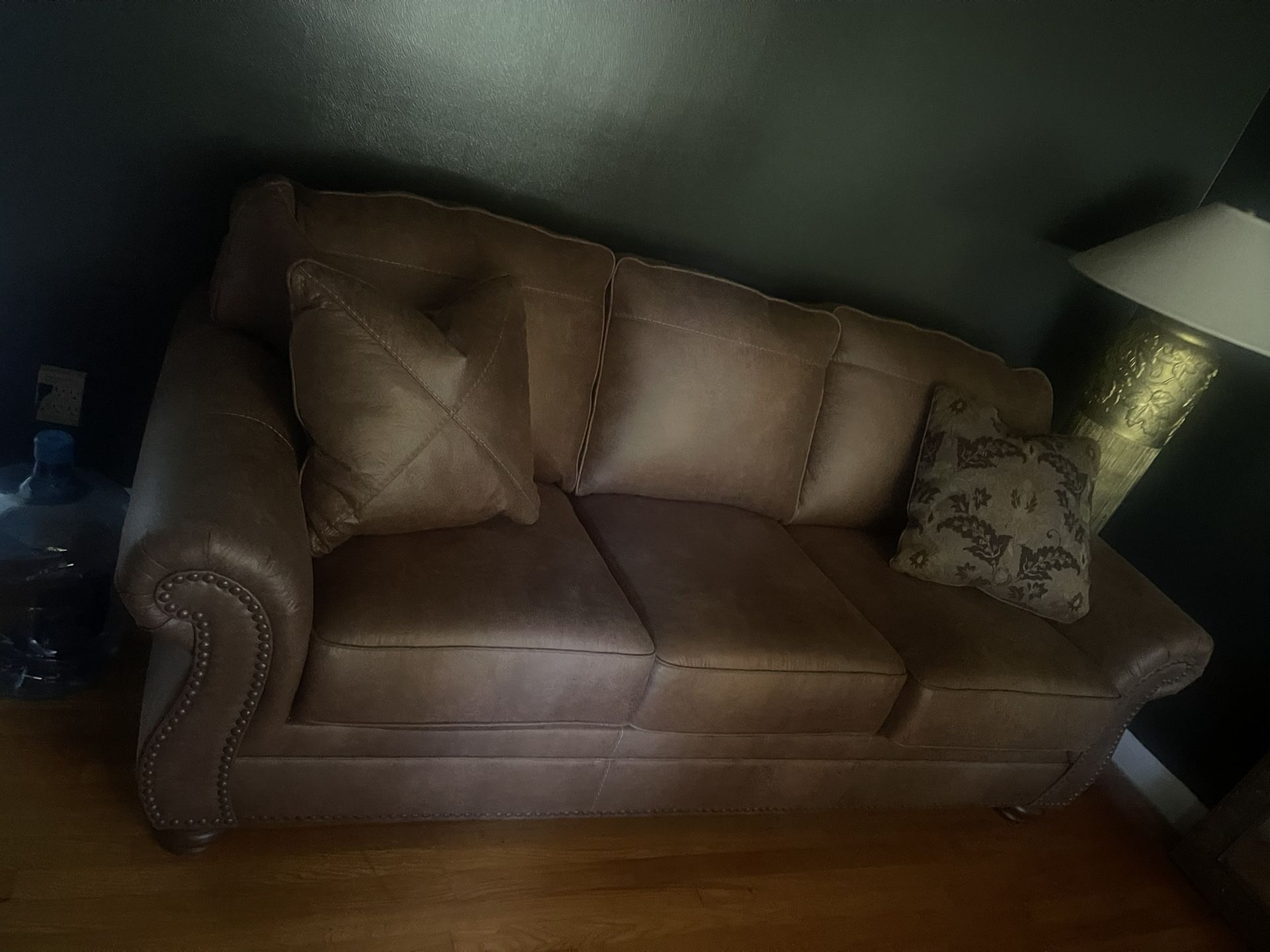 Brand New  Polyester Couch w/ Matching Pillows