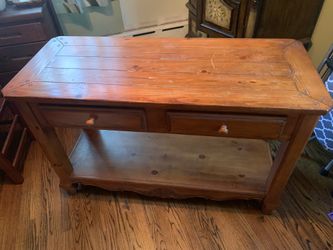 Solid wood sofa table/console