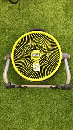 Ryobi ONE+ 18V Cordless Hybrid WHISPER SERIES 14 in. Air Cannon Fan (Tool Only)