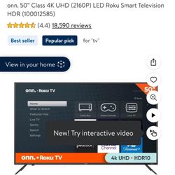 50 Inch Onn Roku Tv 