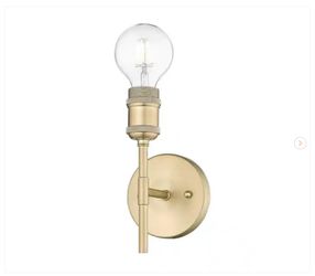Golden Lighting Axel 1-Light Brushed Champagne Bronze Wall Sconce Wall Lights Set of 2 - New