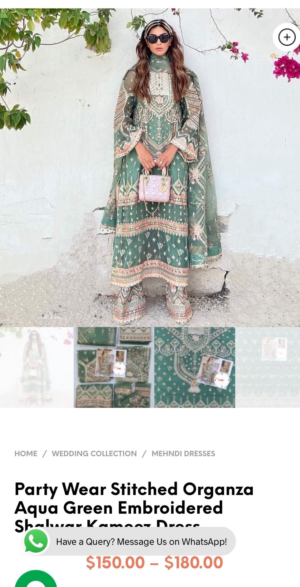 Mehndi/ Party Dress Organza