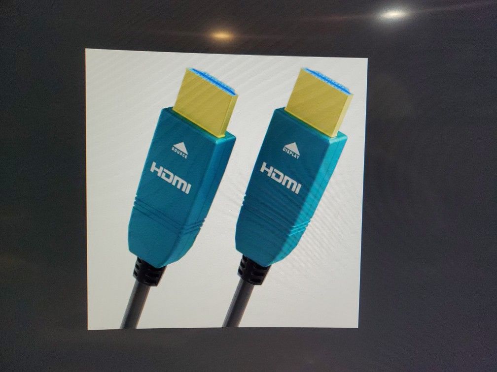 6 Feet HDMI Fiber Optic 4K Cable 2.0 Cable High Speed 18Gbps eARC, Blue