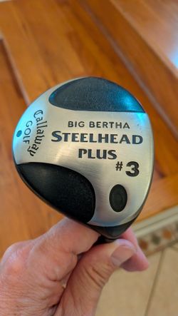 Callaway Steelhead plus 3 wood with headcover.