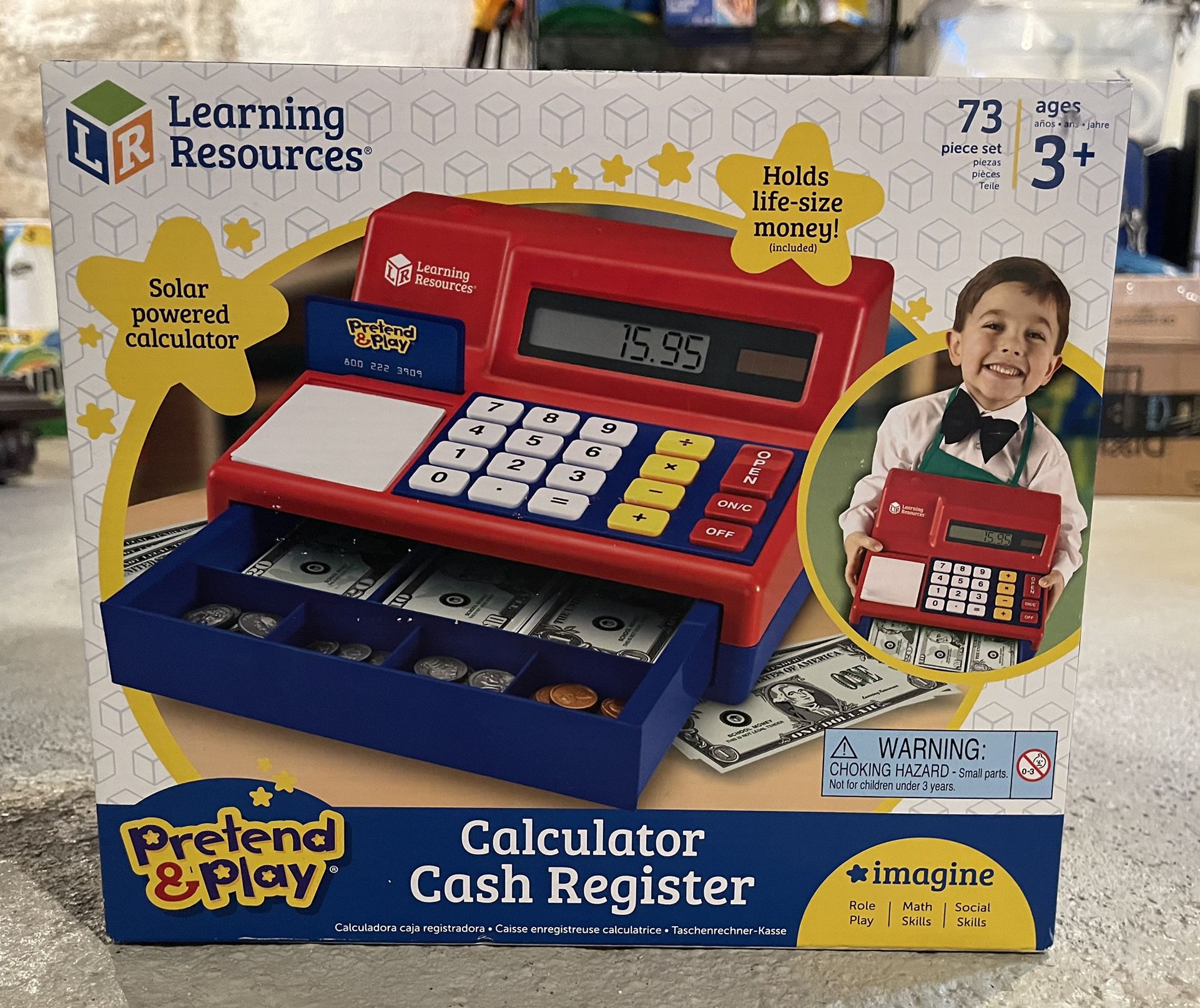 New - Learning Resources Cash Register 