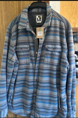 Voyager Sherpa-Lined Flannel Shirt Jacket XL ONLY $45 🎈