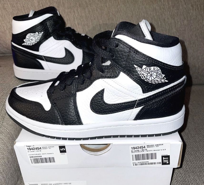Air Jordan’s Black x White Checkered Shoes